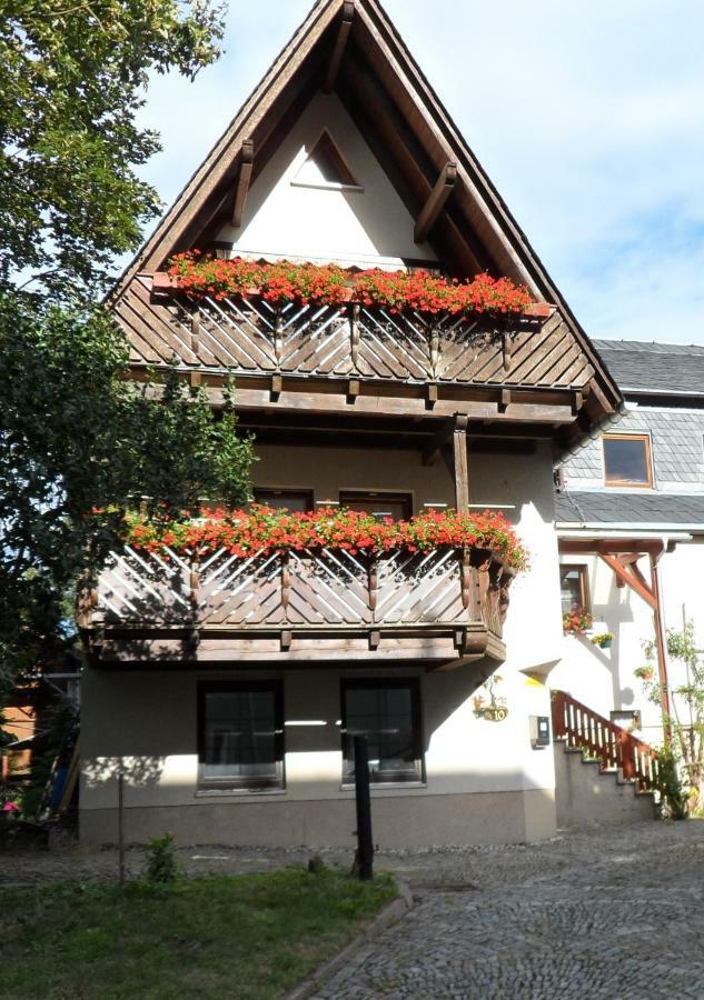 Ferienwohnung Neubert Wolkenstein Bagian luar foto